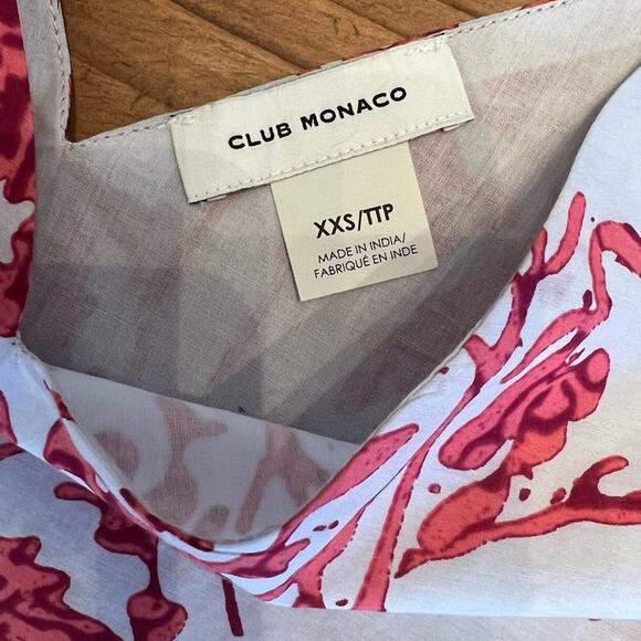 NWOT Club Monaco Floral Soft Printed Silk Cotton Blend Cami Gray Mix - Picture 8 of 8